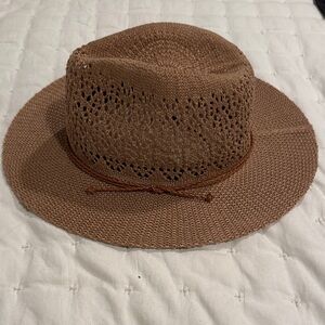 Stylish Tan Woven Sun Hat